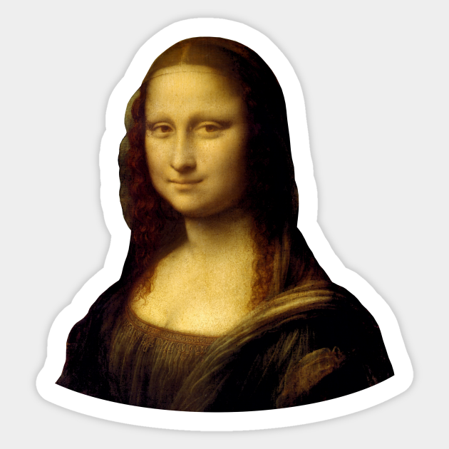 Mona Lisa Mona Lisa Autocollant Teepublic Fr